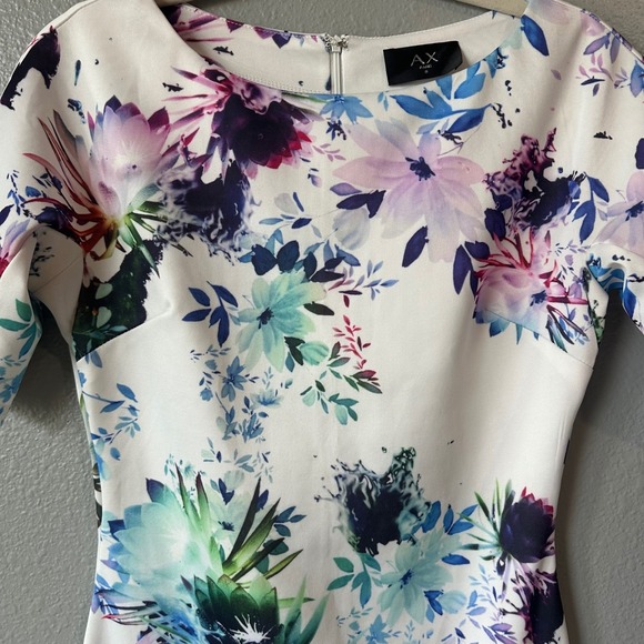 AX Paris Floral Bodycon Dress Elegant‎ Cocktail Party Midi Dress 8 - Picture 4 of 10